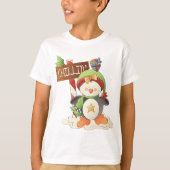 T-shirt Pingouin d'hiver et oiseau Chillin Noël (Devant)