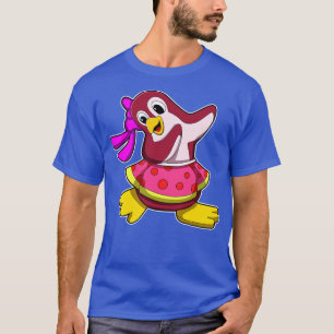 T-shirt Pingouin en danse avec jupe