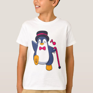 T-shirt Pingouin en Groom avec Cravate