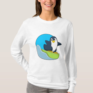 T-shirt Pingouin en Snowboardeur avec Sonowboard.PNG
