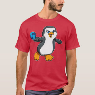 T-shirt Pingouin en sport avec handball