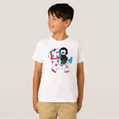 T-shirt pingouin et cheval (Devant entier)