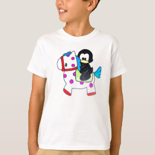 T-shirt pingouin et cheval
