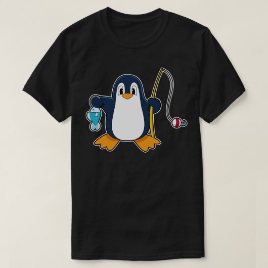 T-shirt Pingouin Fisher Poisson (Design devant)