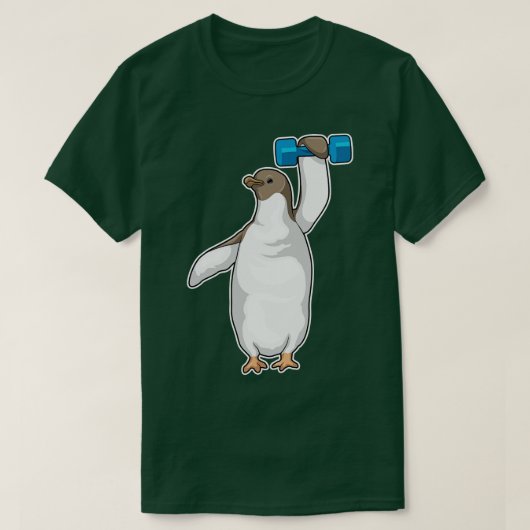 T-shirt Pingouin Fitness Dumbbell (Design devant)