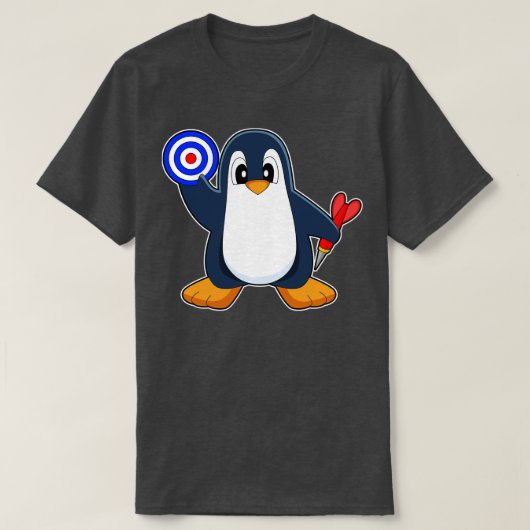 T-shirt Pingouin fléchettes (Design devant)