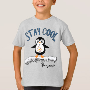 T-shirt Pingouin frais de séjour sur les garçons mignons