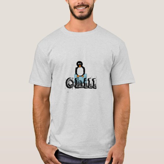 T-shirt pingouin, froid (Devant)