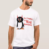 T-shirt Pingouin malin pour la domination mondiale (Devant)