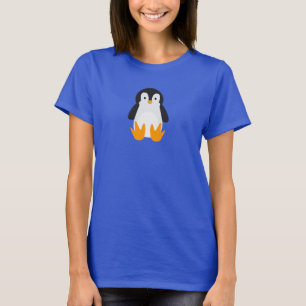 T-shirt Pingouin mignon gros pieds