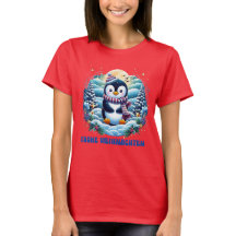T-shirt Pingouin mignon hiver