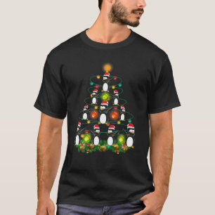 T-shirt Pingouin moche Dabbing Santa Hat Noël Arbre cadeau