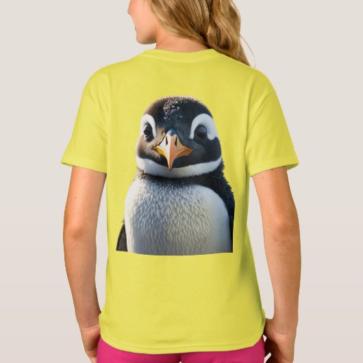T-shirt "Pingouin moelleux mignon" Conçu (Dos)