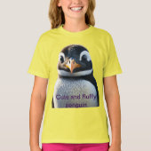 T-shirt "Pingouin moelleux mignon" Conçu (Devant)