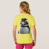 T-shirt "Pingouin moelleux mignon" Conçu (Dos entier)