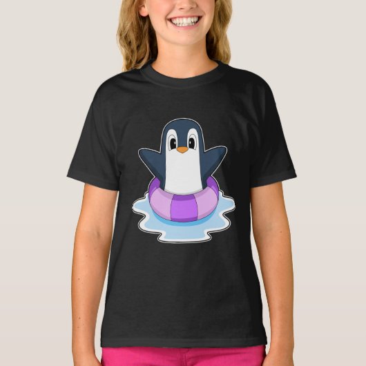 T-shirt Pingouin natation Lifebuoy (Devant)