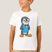 T-shirt Pingouin Nerd avec lunettes (Devant)