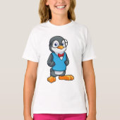 T-shirt Pingouin Nerd avec lunettes (Devant)