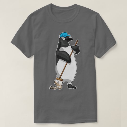 T-shirt Pingouin nettoyant (Design devant)