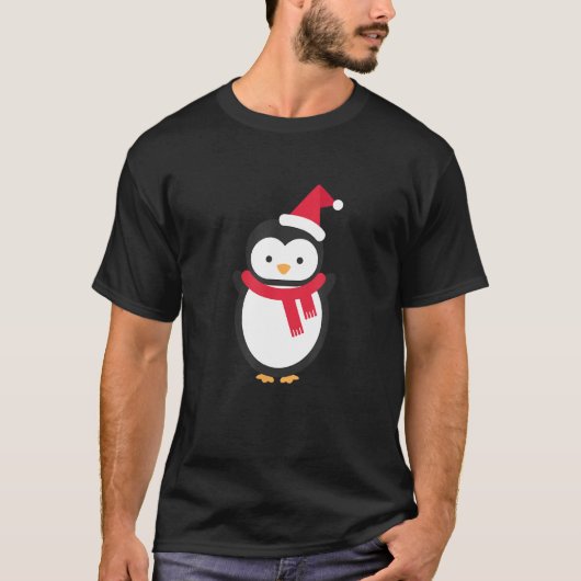 T-shirt Pingouin Noël 1 (Devant)