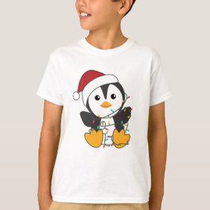 T-shirt Pingouin Noël Neige Animaux d'hiver Pingouins