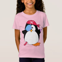Pingouin Pirate Paisible rose
