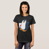 T-shirt Pingouin Poker jeu de cartes de Poker (Devant entier)