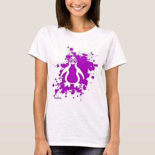 T-shirt Pingouin pourpre (Devant)