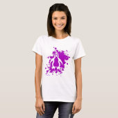 T-shirt Pingouin pourpre (Devant entier)