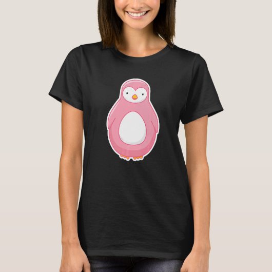 T-shirt Pingouin rose (Devant)