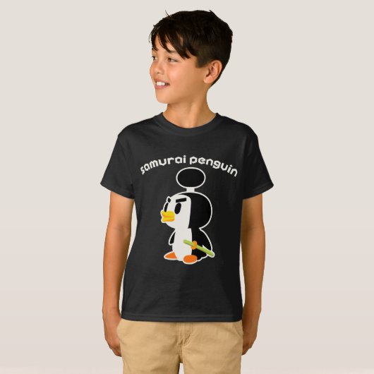 T-shirt Pingouin samouraï (Devant entier)