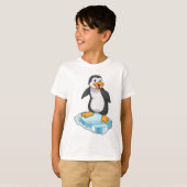 T-shirt Pingouin sur glace floc (Devant entier)