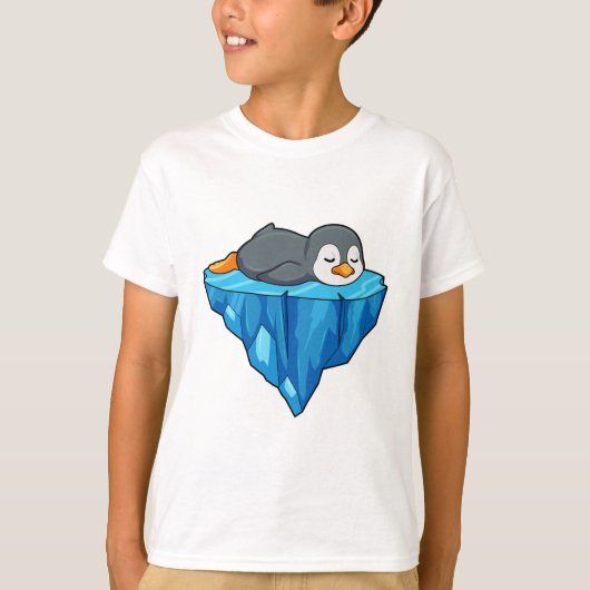 T-shirt Pingouin sur glace floc (Devant)