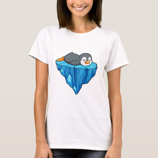 T-shirt Pingouin sur glace floc (Devant)