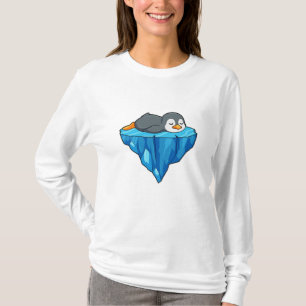 T-shirt Pingouin sur glace floc