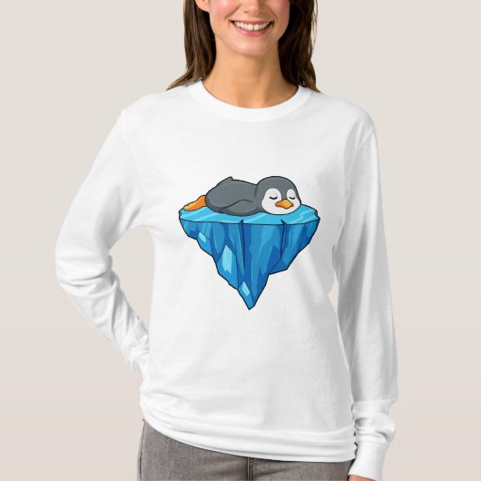 T-shirt Pingouin sur glace floc (Devant)