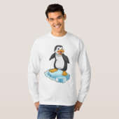 T-shirt Pingouin sur glace floc (Devant entier)