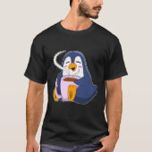 T-shirt Pingouin with Cup of Coffee (Devant)