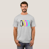T-shirt Pingouins CMYK (Devant entier)