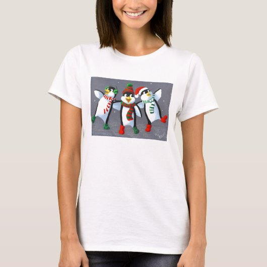 T-shirt Pingouins de chant (Devant)