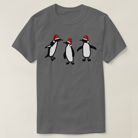 T-shirt Pingouins de Noël (Design devant)