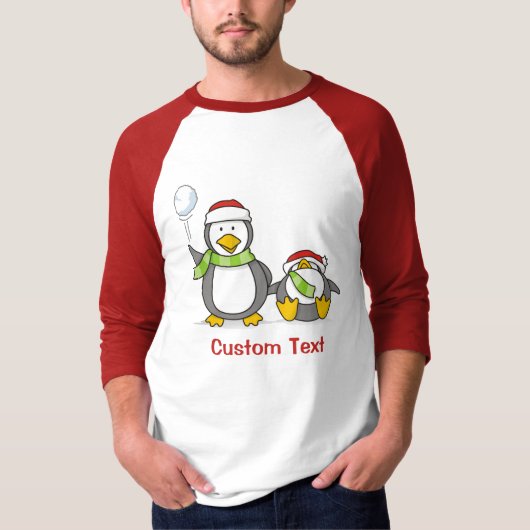 T-shirt Pingouins de Noël (Devant)