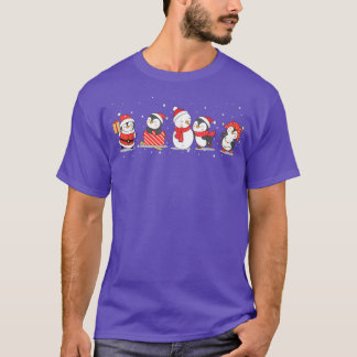 T-shirt Pingouins de Noël Joyeux Noël Bonne Nouvelle Année