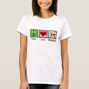 T-shirt Pingouins de Paix Amoureux mignons Femmes