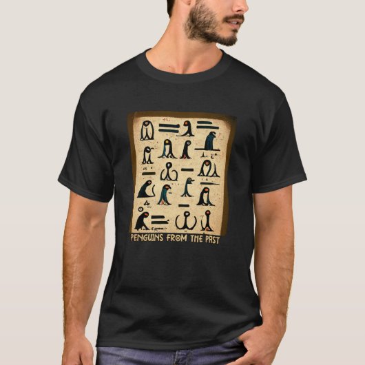 T-shirt Pingouins Du Pengu, Ancien Roi Empereur, Oiseaux D (Devant)