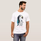T-shirt Pingouins empereurs d'aquarelle mignons (Devant entier)