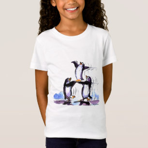 T-Shirt pingouins espiègles
