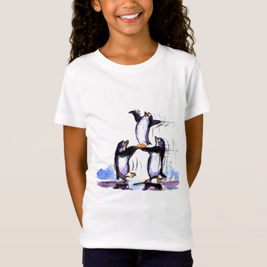 T-Shirt pingouins espiègles (Devant)