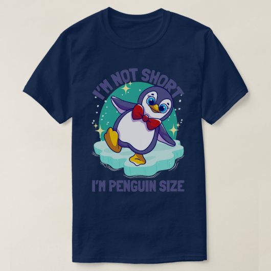 T-shirt Pingouins Im Pas Courte Taille Du Pingouin Im (Design devant)