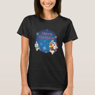 T-shirt Pingouins mignons Joyeux Noël